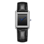 Waterproof Quartz Couple Watches with Leather Straps - Stylish Square Design for Men and Women - Buzzastore