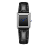 Waterproof Quartz Couple Watches with Leather Straps - Stylish Square Design for Men and Women - Buzzastore