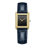 Waterproof Quartz Couple Watches with Leather Straps - Stylish Square Design for Men and Women - Buzzastore
