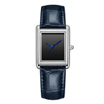 Waterproof Quartz Couple Watches with Leather Straps - Stylish Square Design for Men and Women - Buzzastore