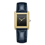Waterproof Quartz Couple Watches with Leather Straps - Stylish Square Design for Men and Women - Buzzastore