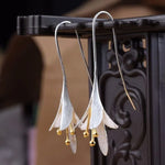Floral Carved Silver Gold Earrings - Trendy Jewelry for Women - Buzzastore