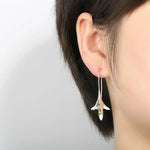 Floral Carved Silver Gold Earrings - Trendy Jewelry for Women - Buzzastore