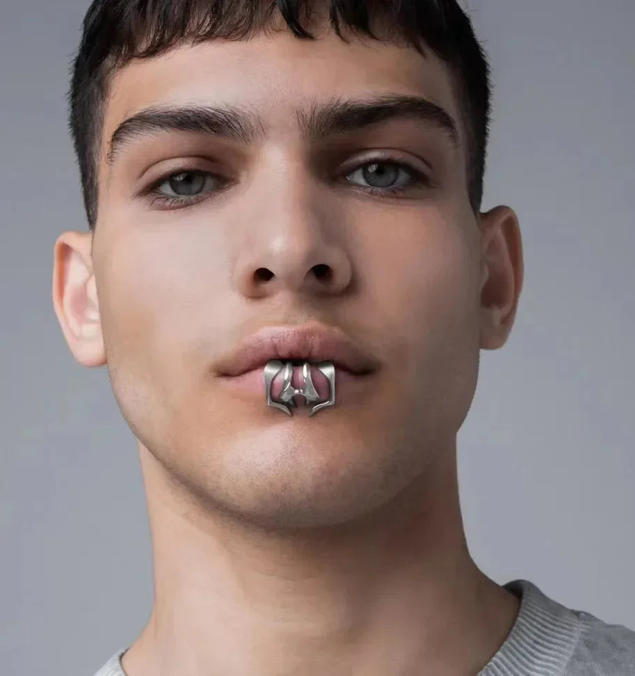 Non-Piercing Lip Ring Clip for Women Men - Stylish Holeless Lip Jewelry - Buzzastore