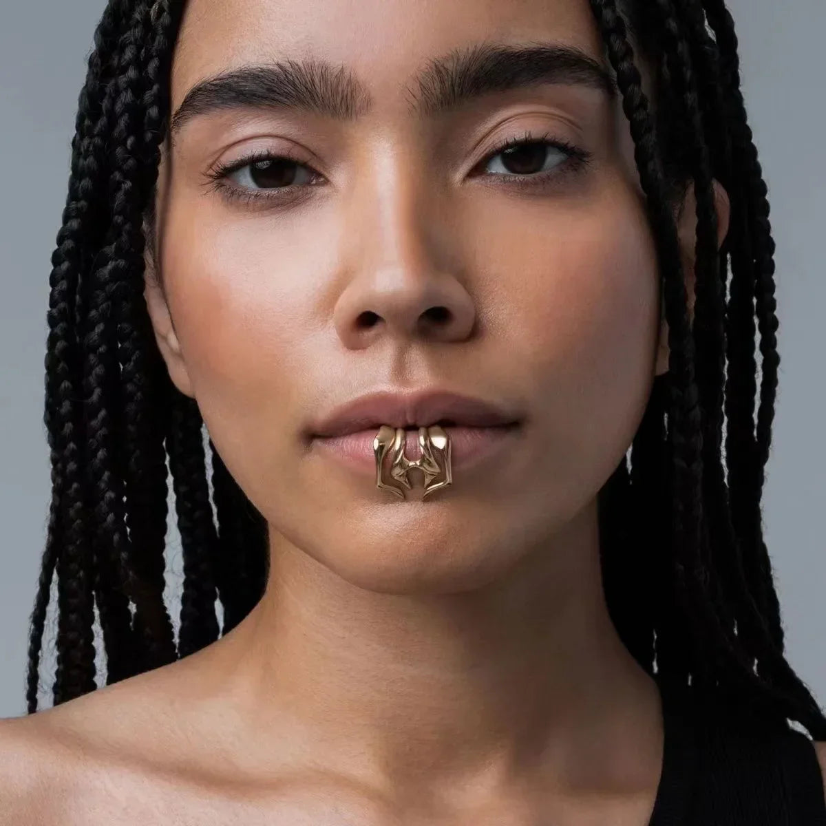 Non-Piercing Lip Ring Clip for Women Men - Stylish Holeless Lip Jewelry - Buzzastore