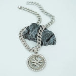 360 Rotating Pendant Necklace for Men - Custom Hip Hop Spinner Charm Trendy Streetwear Jewelry Gift - Buzzastore