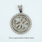 360 Rotating Pendant Necklace for Men - Custom Hip Hop Spinner Charm Trendy Streetwear Jewelry Gift - Buzzastore