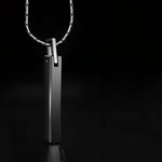 Silver Pendant Necklace - 5mm Thick Chain Jewelry Accessory - Buzzastore