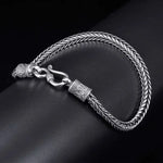 Retro Braided Bone Mens Bracelet - Simple Trendy Accessory - Buzzastore