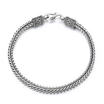Retro Braided Bone Mens Bracelet - Simple Trendy Accessory - Buzzastore