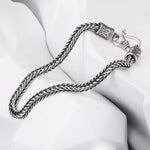 Retro Braided Bone Mens Bracelet - Simple Trendy Accessory - Buzzastore