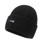 Warm Woolen Trucker Hat for Men - Thickened Cold-Proof Knitted Cap for Winter Outdoor Sports - Buzzastore