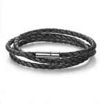 Mens Handmade Multilayer Leather Bracelet - 11 Color Options Ideal Gift - Buzzastore