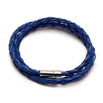 Mens Handmade Multilayer Leather Bracelet - 11 Color Options Ideal Gift - Buzzastore