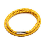 Mens Handmade Multilayer Leather Bracelet - 11 Color Options Ideal Gift - Buzzastore