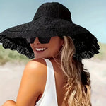 Classic Womens Sun Hat - Stylish Wide Brim UV Protection for Summer - Buzzastore