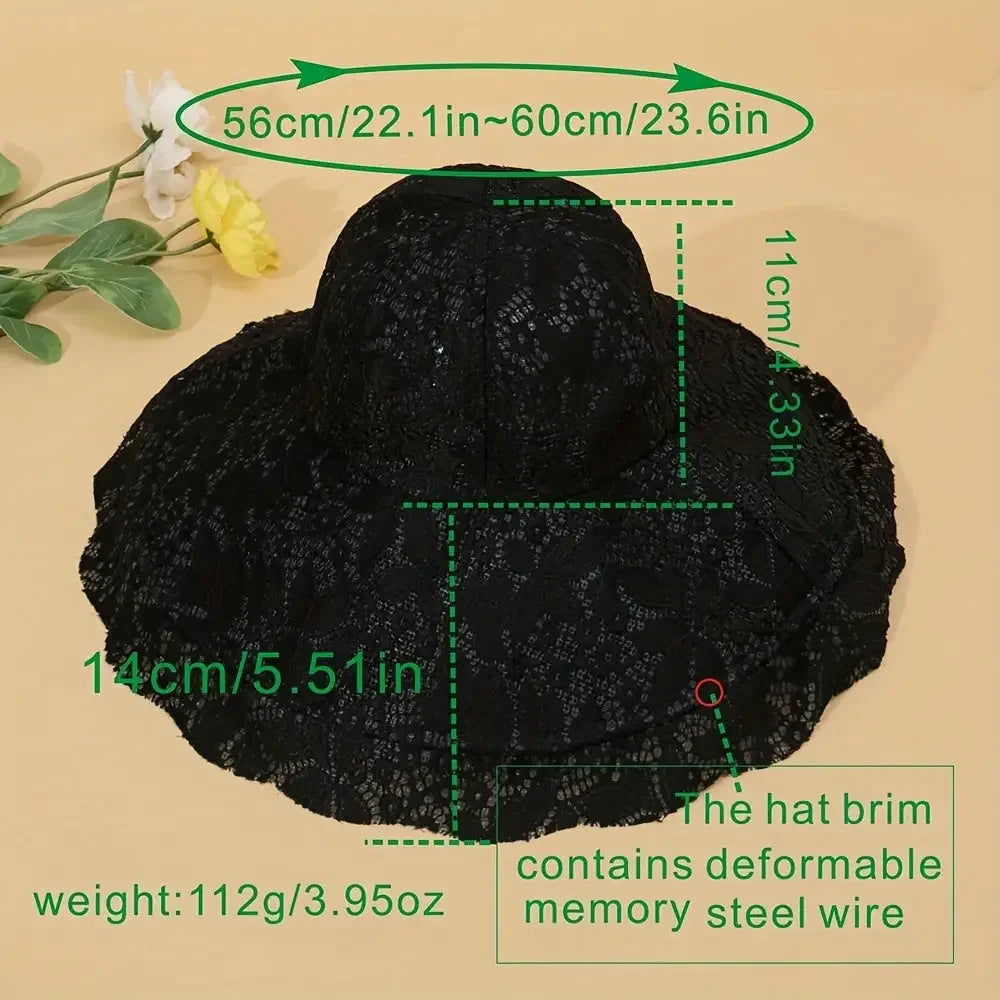 Classic Womens Sun Hat - Stylish Wide Brim UV Protection for Summer - Buzzastore