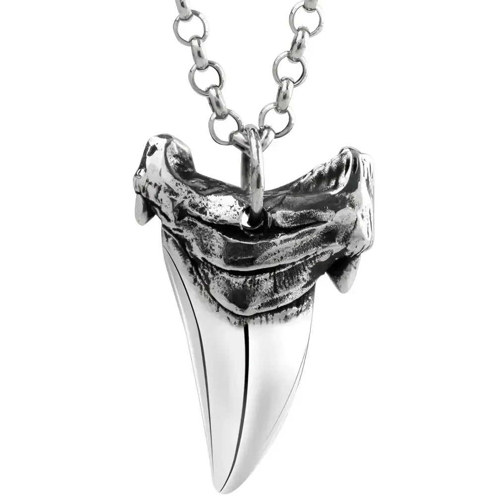 Gothic Lolita Sterling Silver Pendant Necklace - Elegant Dark Fashion Jewelry - Buzzastore