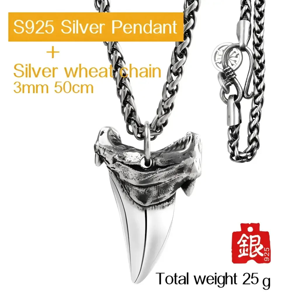 Gothic Lolita Sterling Silver Pendant Necklace - Elegant Dark Fashion Jewelry - Buzzastore