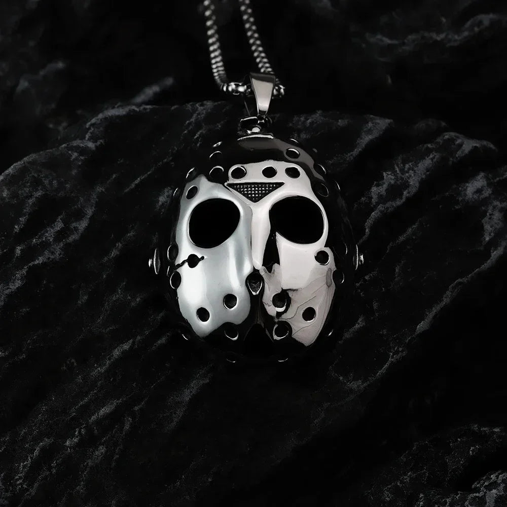 Punk Robot Mask Pendant for Men - Personalized Stainless Steel Hip-Hop Jewelry - Buzzastore
