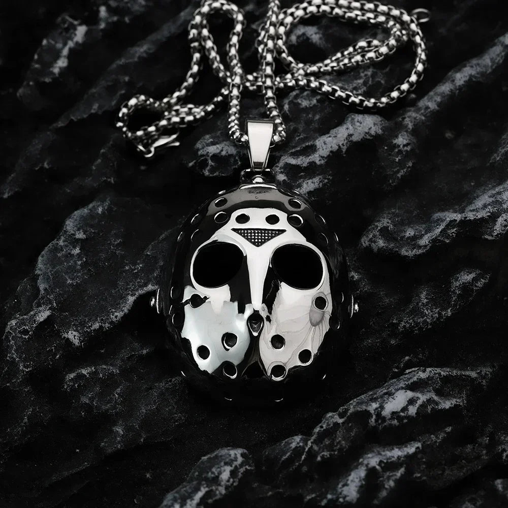 Punk Robot Mask Pendant for Men - Personalized Stainless Steel Hip-Hop Jewelry - Buzzastore