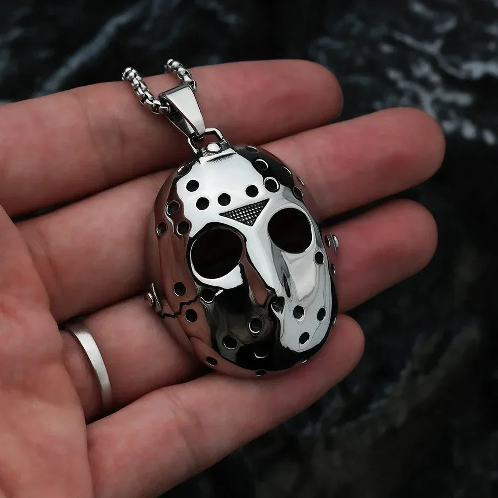 Punk Robot Mask Pendant for Men - Personalized Stainless Steel Hip-Hop Jewelry - Buzzastore