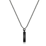 Interlocking Square Triangle Pendant for Men - Modern Geometry Jewelry - Buzzastore
