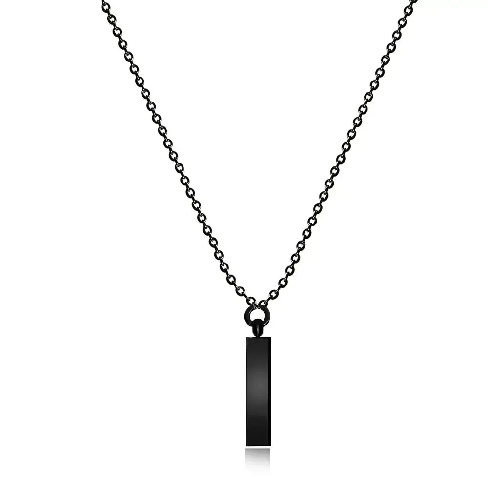 Interlocking Square Triangle Pendant for Men - Modern Geometry Jewelry - Buzzastore