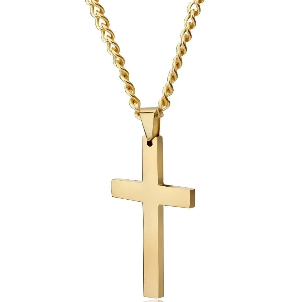 Interlocking Square Triangle Pendant for Men - Modern Geometry Jewelry - Buzzastore
