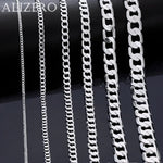 Mens 925 Sterling Silver Face Chain Necklace Available in 2-12MM Widths 40-75cm Lengths Lobster Clasp Perfect for Engagement Gifts - Buzzastore