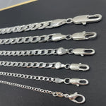 Mens 925 Sterling Silver Face Chain Necklace Available in 2-12MM Widths 40-75cm Lengths Lobster Clasp Perfect for Engagement Gifts - Buzzastore