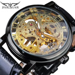 T-Winner Mechanical Wristwatch with Brown Leather Strap - Elegant Timepiece for Men - Buzzastore