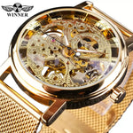 T-Winner Mechanical Wristwatch with Brown Leather Strap - Elegant Timepiece for Men - Buzzastore