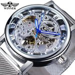 T-Winner Mechanical Wristwatch with Brown Leather Strap - Elegant Timepiece for Men - Buzzastore