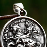 Mens Knight Templar Crusader Necklace - 316L Stainless Steel Armor Shield Pendant Punk Jewelry - Buzzastore