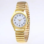Couples Stainless Steel Quartz Wristwatch with Elastic Strap - Elegant Business Style for Men and Women - Buzzastore