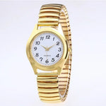 Couples Stainless Steel Quartz Wristwatch with Elastic Strap - Elegant Business Style for Men and Women - Buzzastore