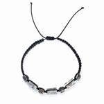 Mens Braided Beach Bracelet with Yooperlite Bloodstone Beads - UV Reactive Crystal Jewelry Gift - Buzzastore