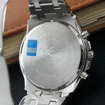 Silver Edifice Casio watch from Casio Silver Chronograph Business Watch Accessories, a premium jewelry piece