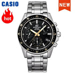 Silver Casio Edifice wristwatch showcasing elegant watch and jewelry design elements