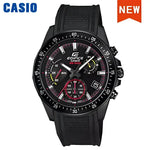 Black Casio Edifice wristwatch, a sleek addition to men’s jewelry and watch collections