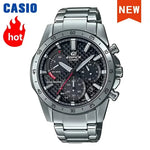 Silver Casio Edifice watch displayed as a stylish accessory for business watches