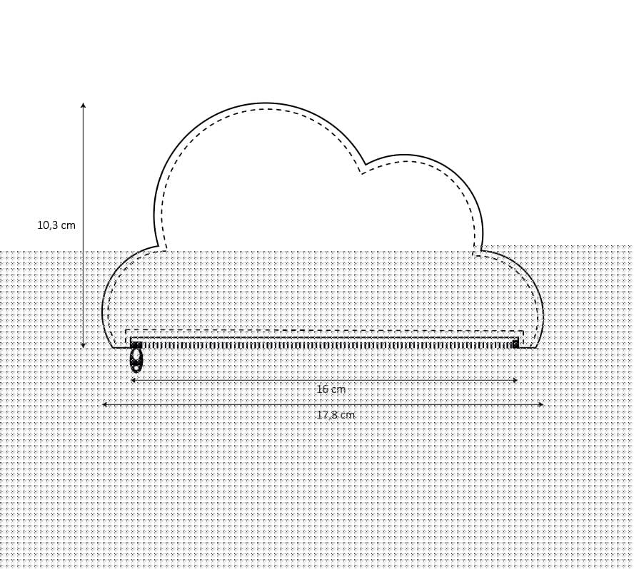 Leather Cloud Purse - Beige