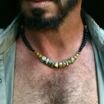 Beaded necklace.
