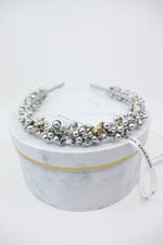 Headband Selena with Crystals and Pearls