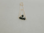 Diffuser Set, Necklace and Bracelet - Black Lava
