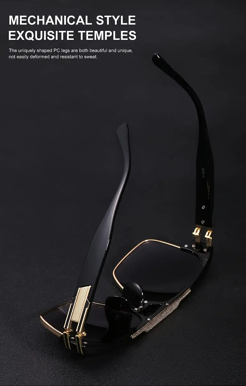 1pc Men’s New Outdoor Fishing Driving Large Frame Fashion Glasses Ideal choice for Gifts