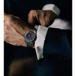 Men’s black stainless steel chronograph wristwatch from FORSINING Stainless Steel Mechanical Watches, a premium accessory