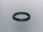 Lava Bracelet with 6mm Tiger Eye for Men