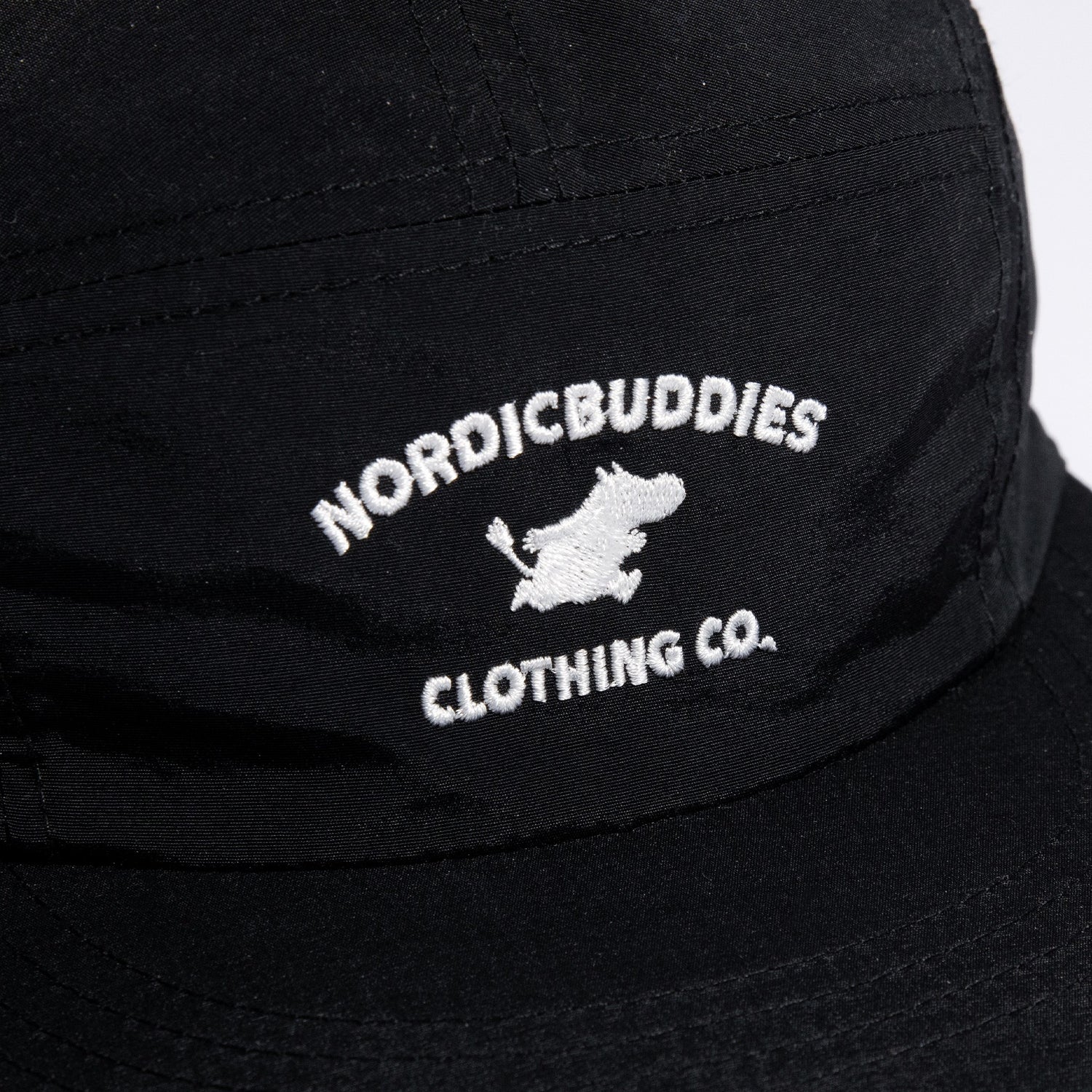 Moomintroll Adventure Nylon 5-panel Cap - Black